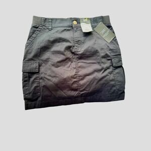 Lee‎ Comfort Waist Cargo Skirt Regular Fit Mid Rise Black Size S